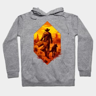 Lone Wanderer and a Loyal Companion - Diamond Frame - Post Apocalyptic Hoodie